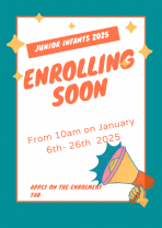 Applications for Junior Infants 2025/26